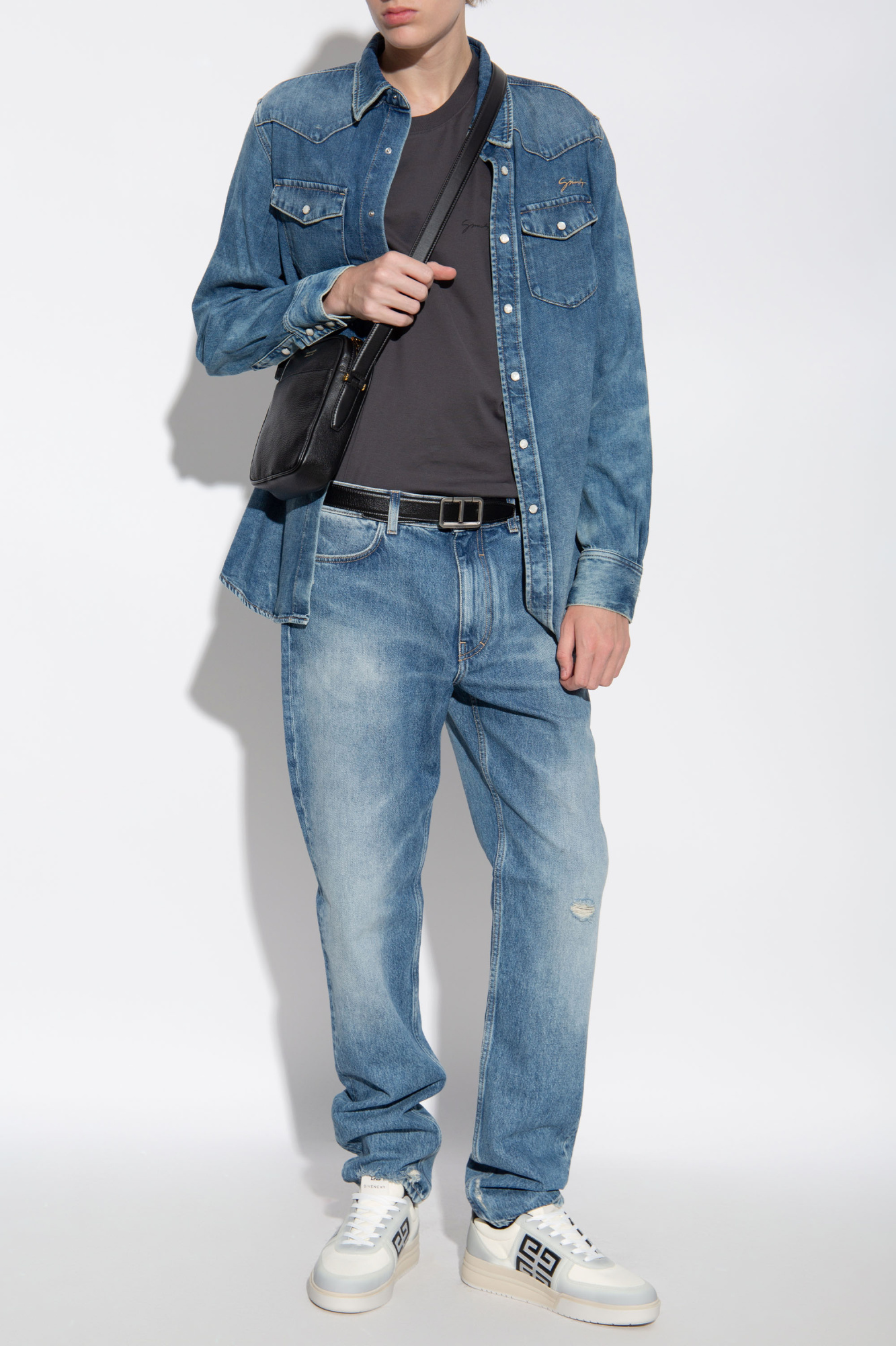 Denim Shirt, Men's, Multicolour