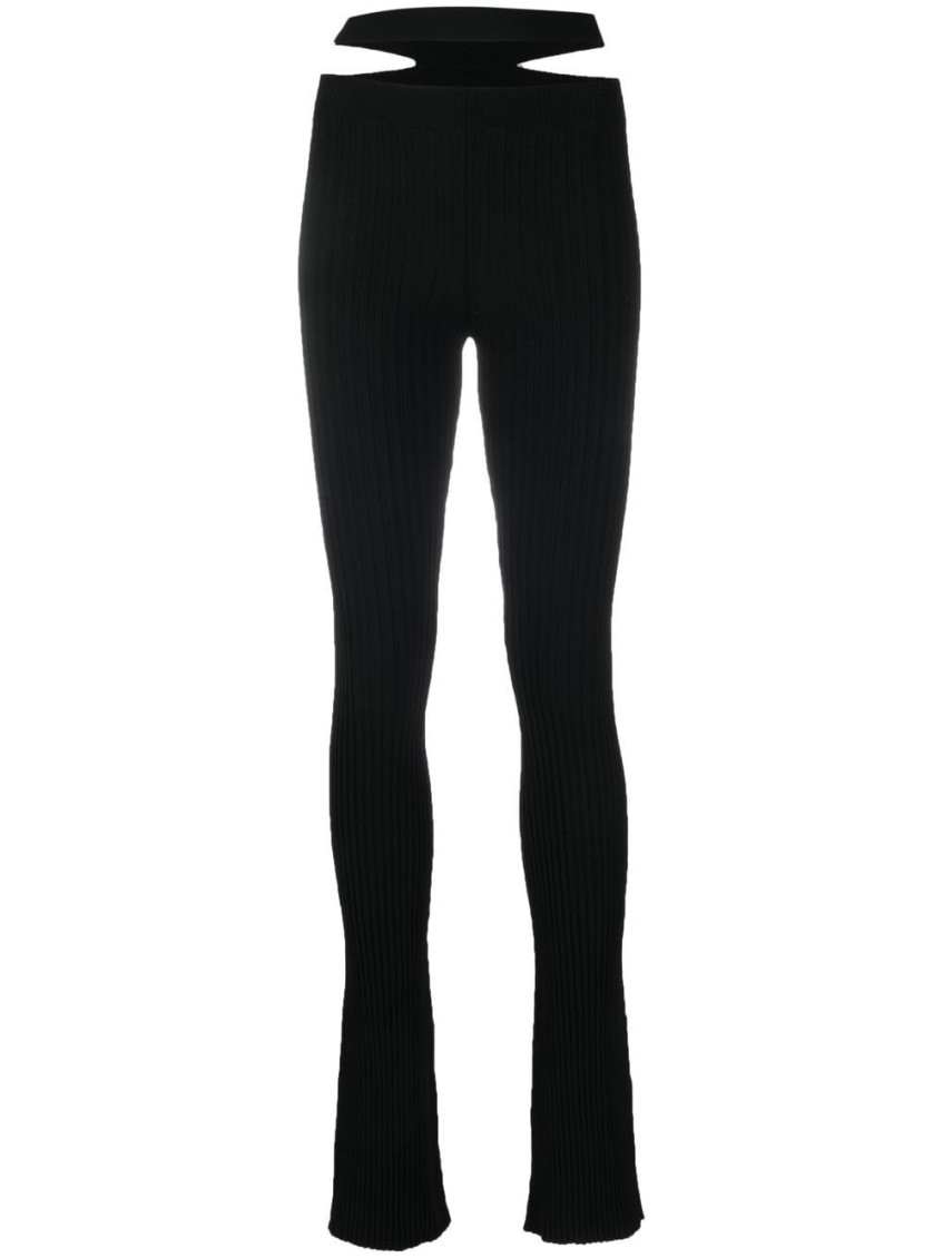ANDREĀDAMO Pants In Black Viscose