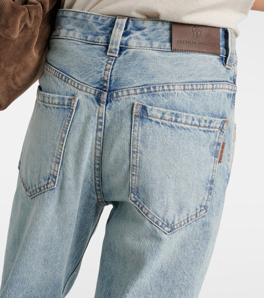 High-rise straight jeans