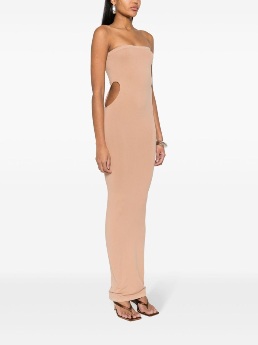 Fatal cut-out midi dress - Neutrals