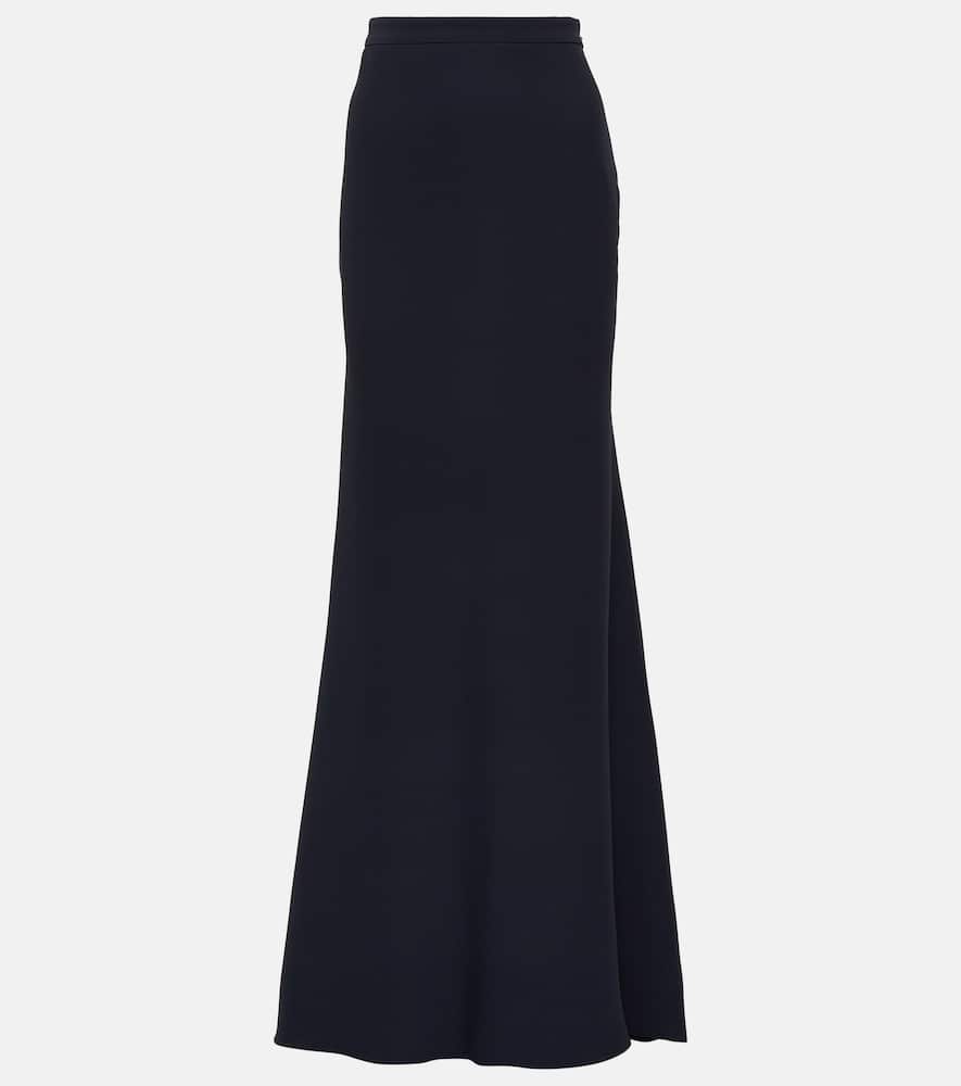 High-rise silk maxi skirt