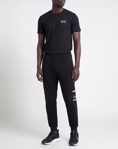 Man Pants Black Size M Cotton