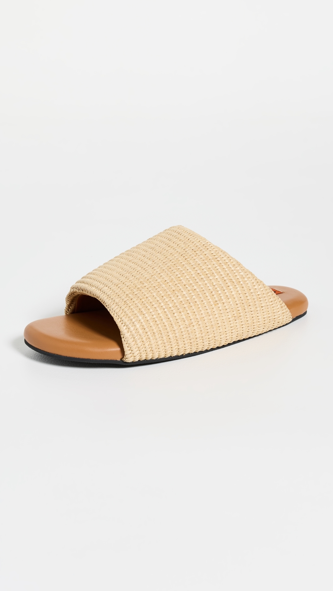 SIMONMILLER Raffia Bubble Slides Natural