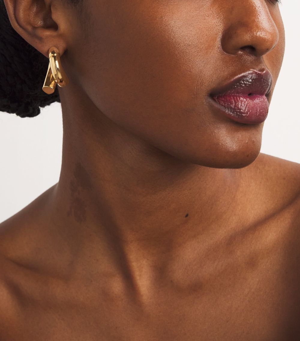 Yellow Gold Oera Hoop Earrings