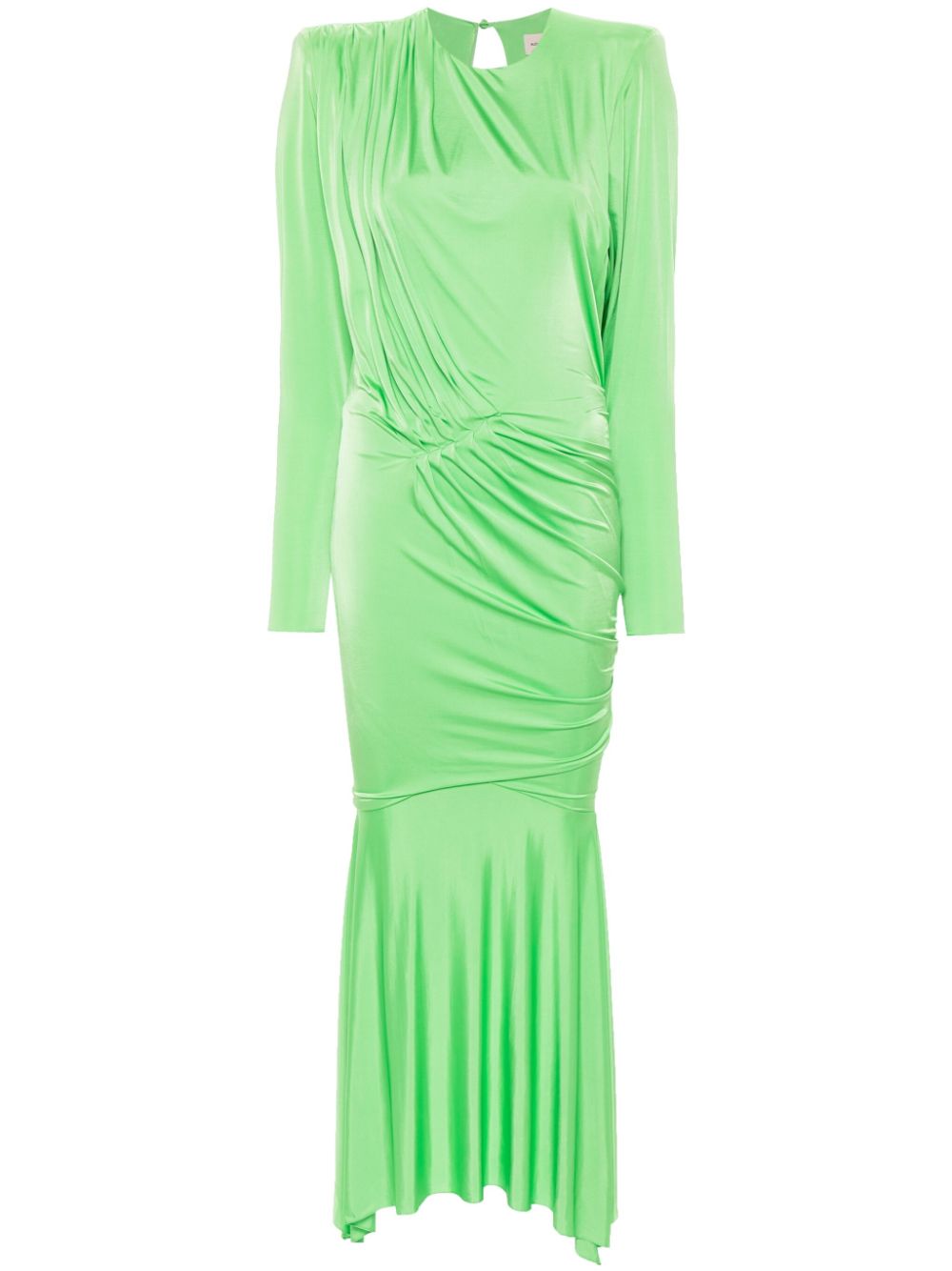 Pleat-detail dress - Pink