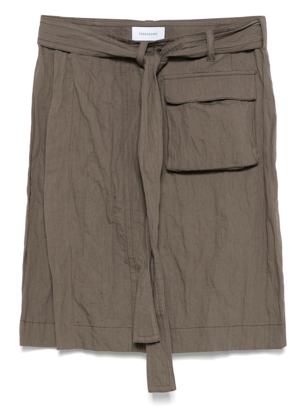 Ferragamo straight skirt - Grey