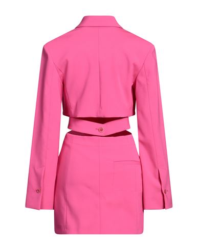 Le Papier Woman Mini dress Fuchsia Size 8 Virgin Wool, Elastane