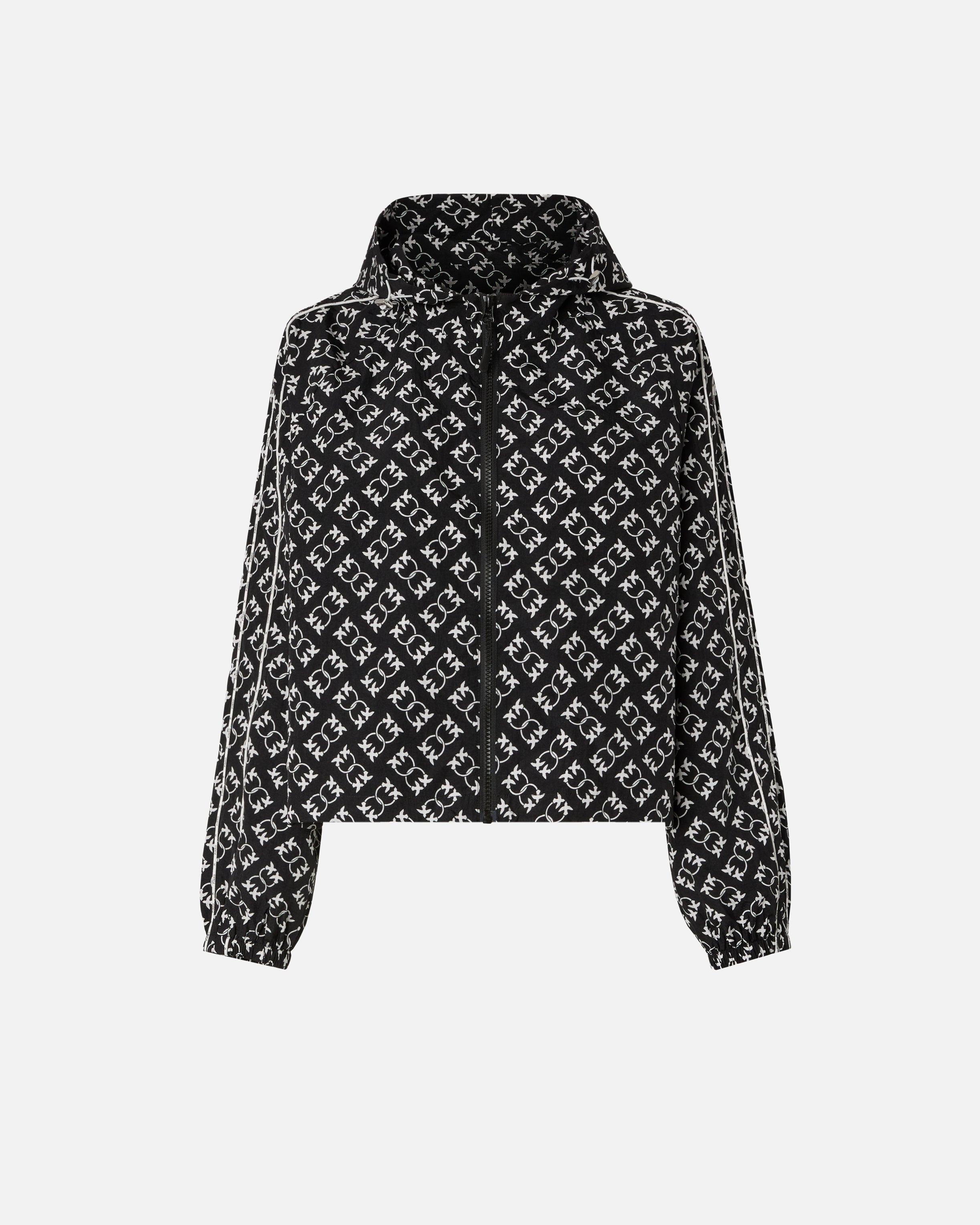 Sporty jacket with all-over Love Birds logo - L