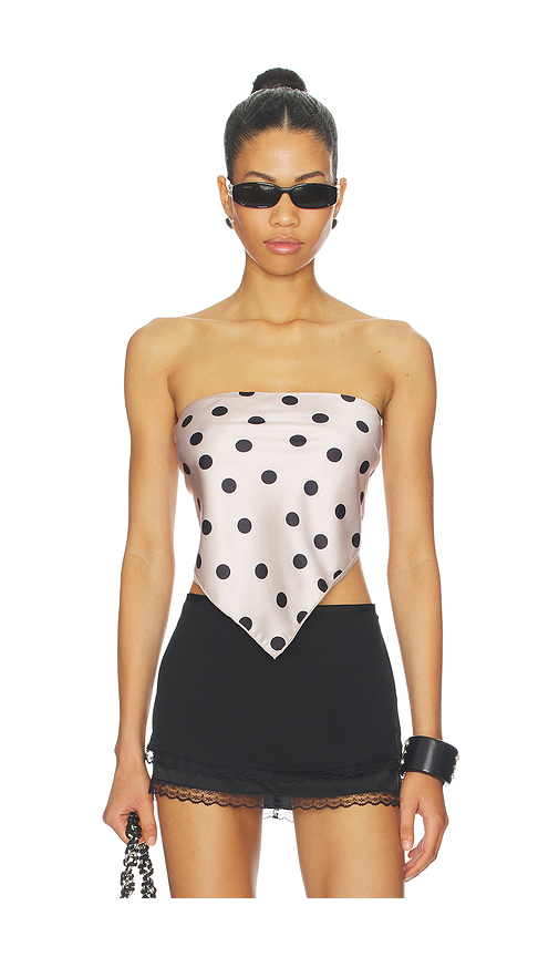 MORE TO COME Wesson Scarf Top in Cream. - XXS also in L, M
