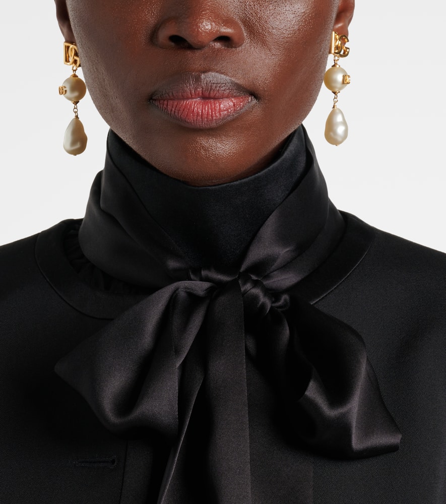 Dolce & Gabbana DG faux pearl earrings