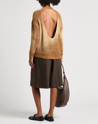 Woman Sweater Camel Size XS Cotton, Polyamide
