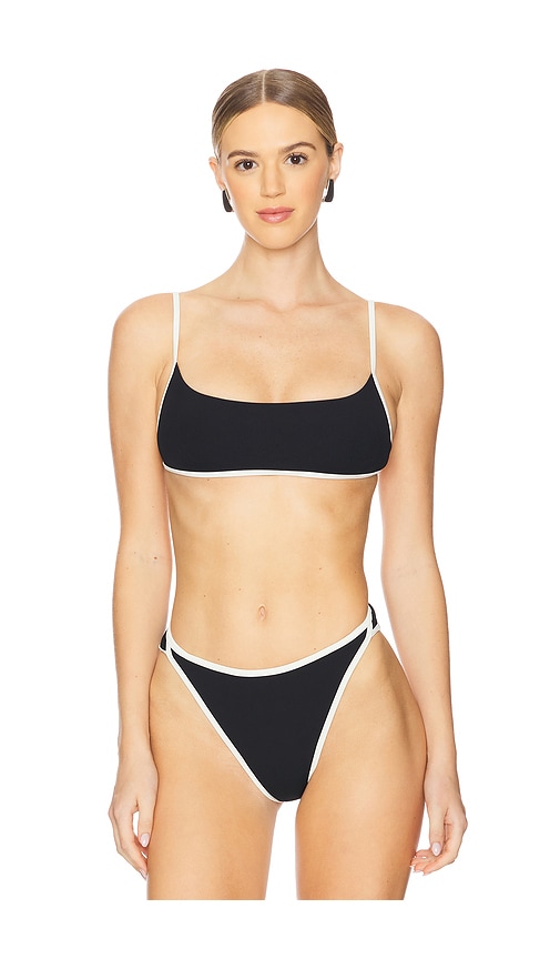 LSPACE Kourt Bikini Top in Black. -  XL also in L, M