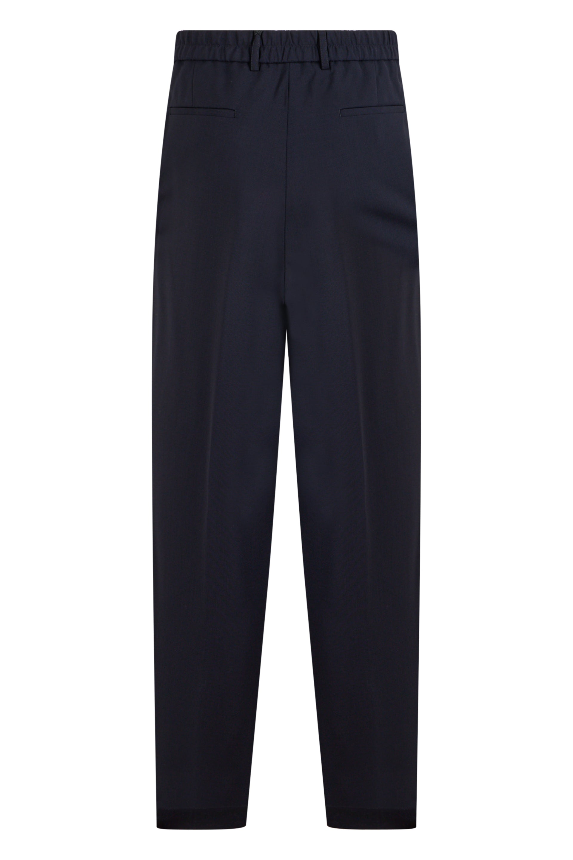 Virgin Wool Chinos — Dark Blue