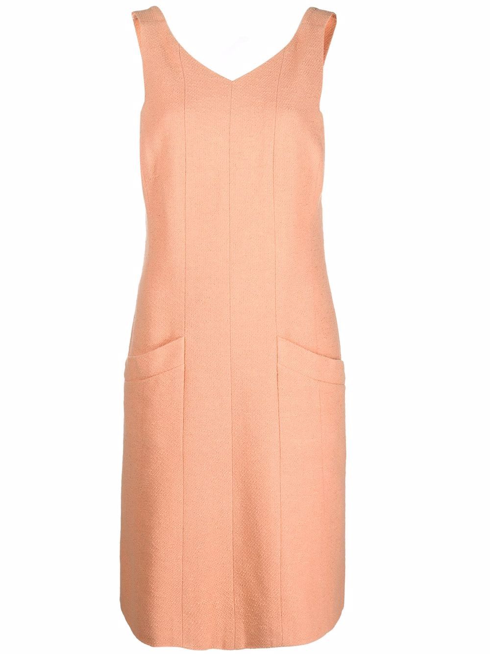 2000s CC-buttons pinafore dress - Orange