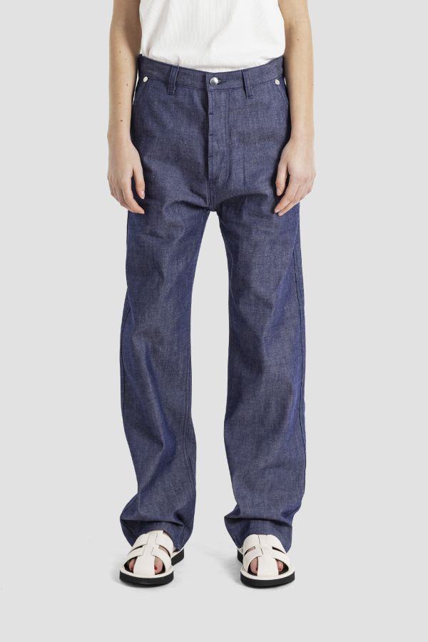 Raw Indigo Denim Jeans — Navy