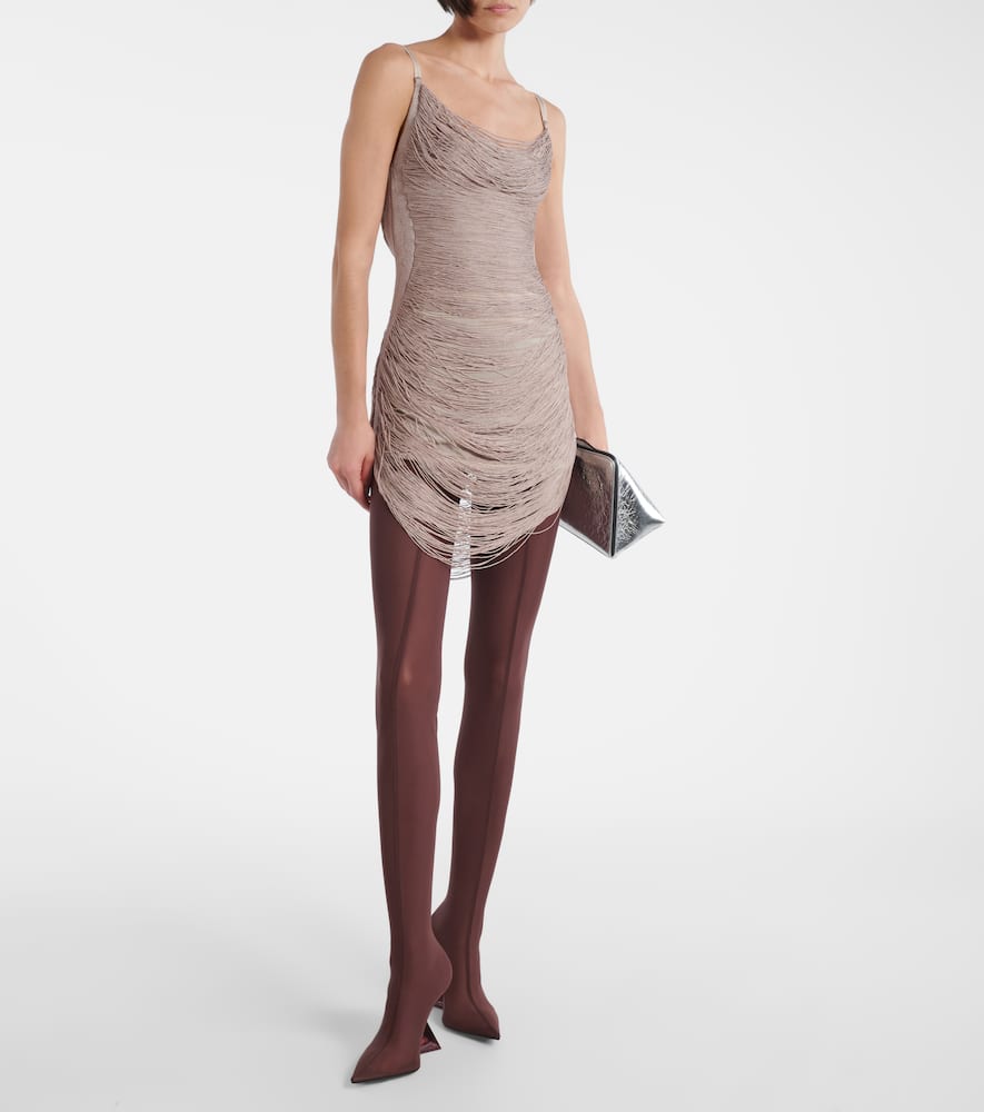 Fringed minidress