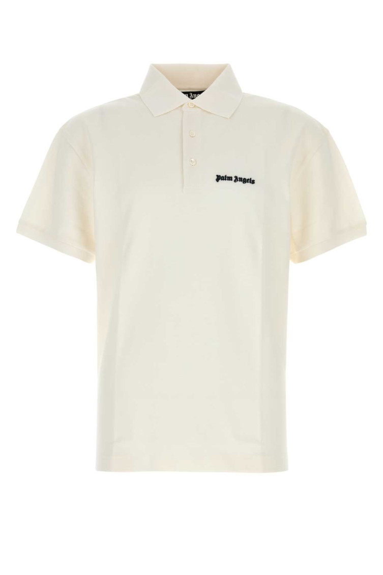 Logo-embroidered polo shirt - White