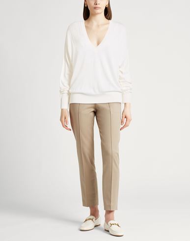 Woman Sweater Ivory Size 10 Cashmere, Silk