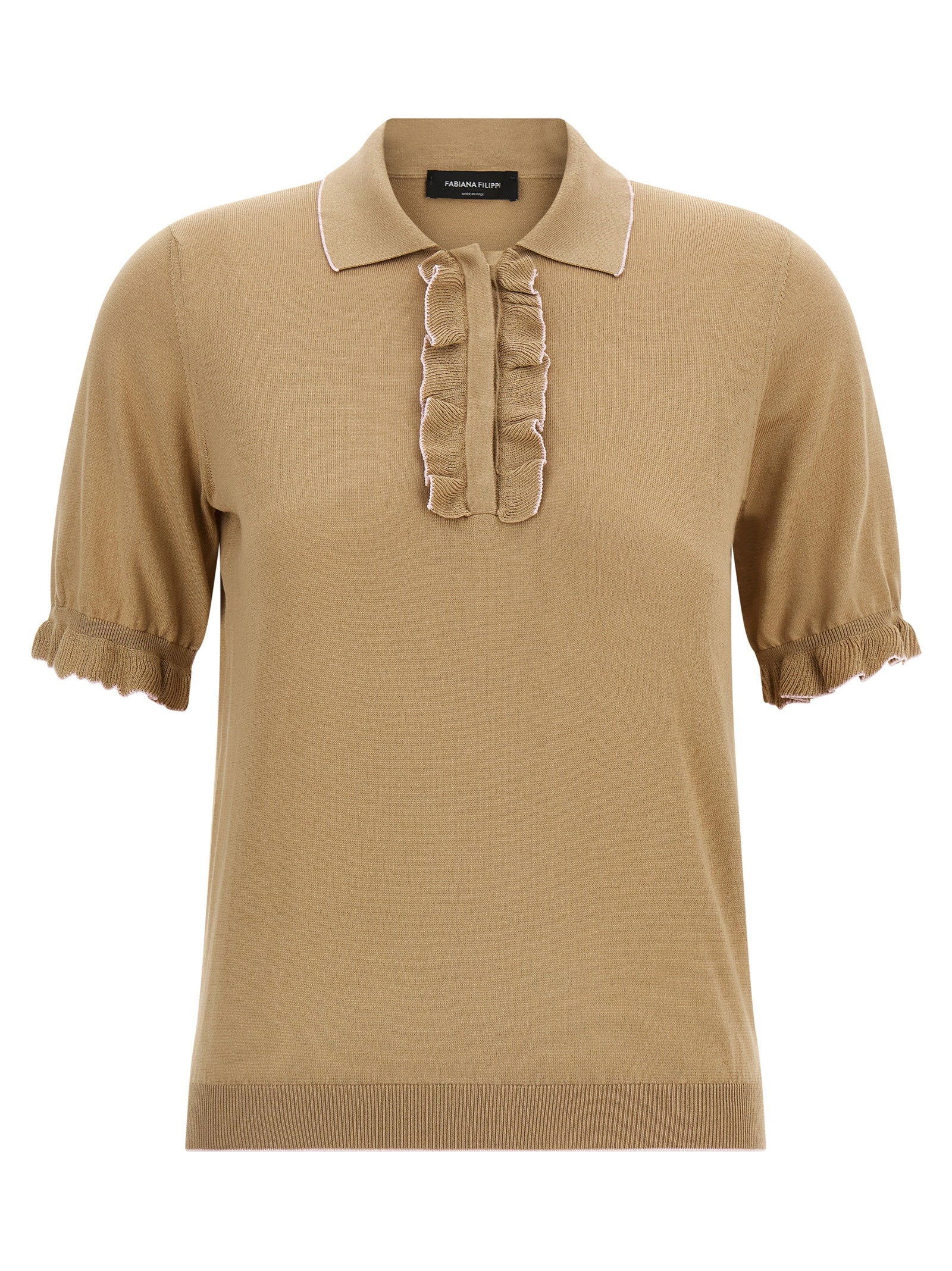 Cotton Silk Polo Shirt