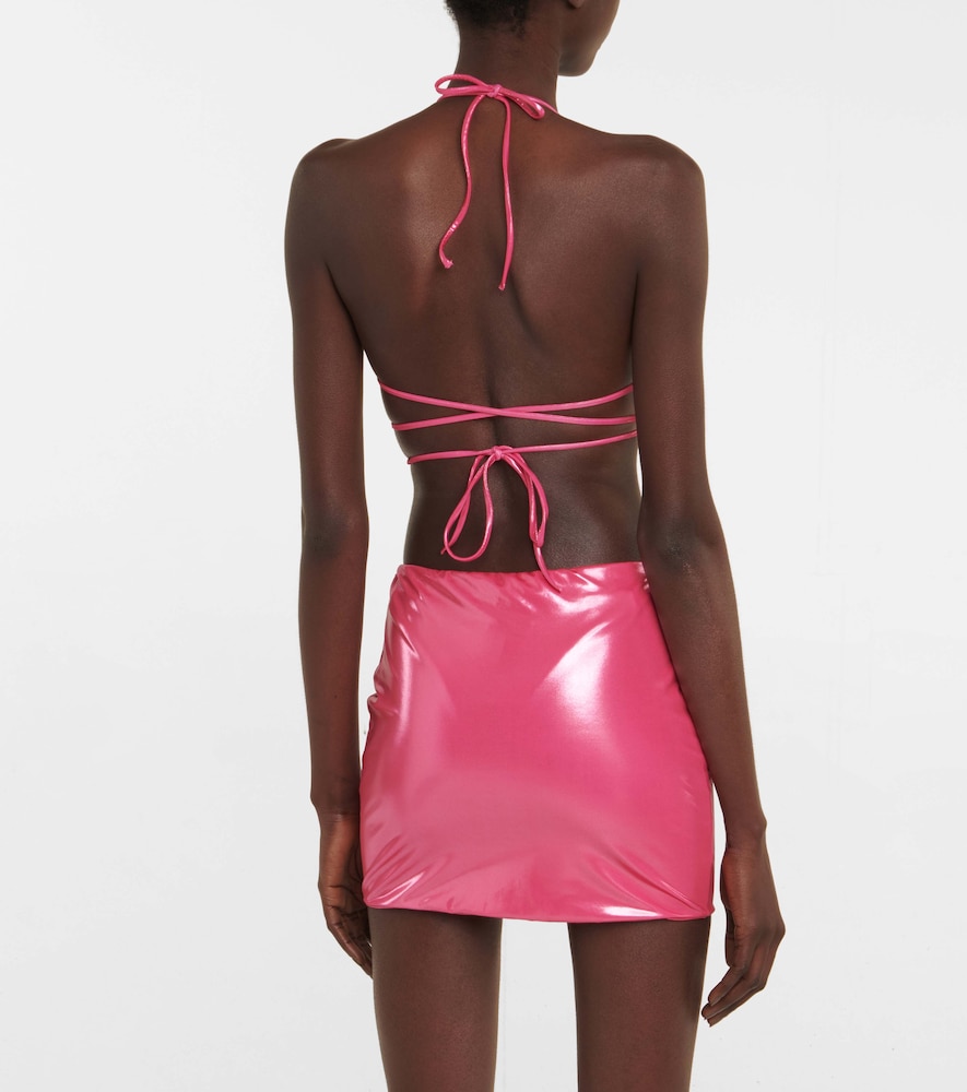 Metallic miniskirt