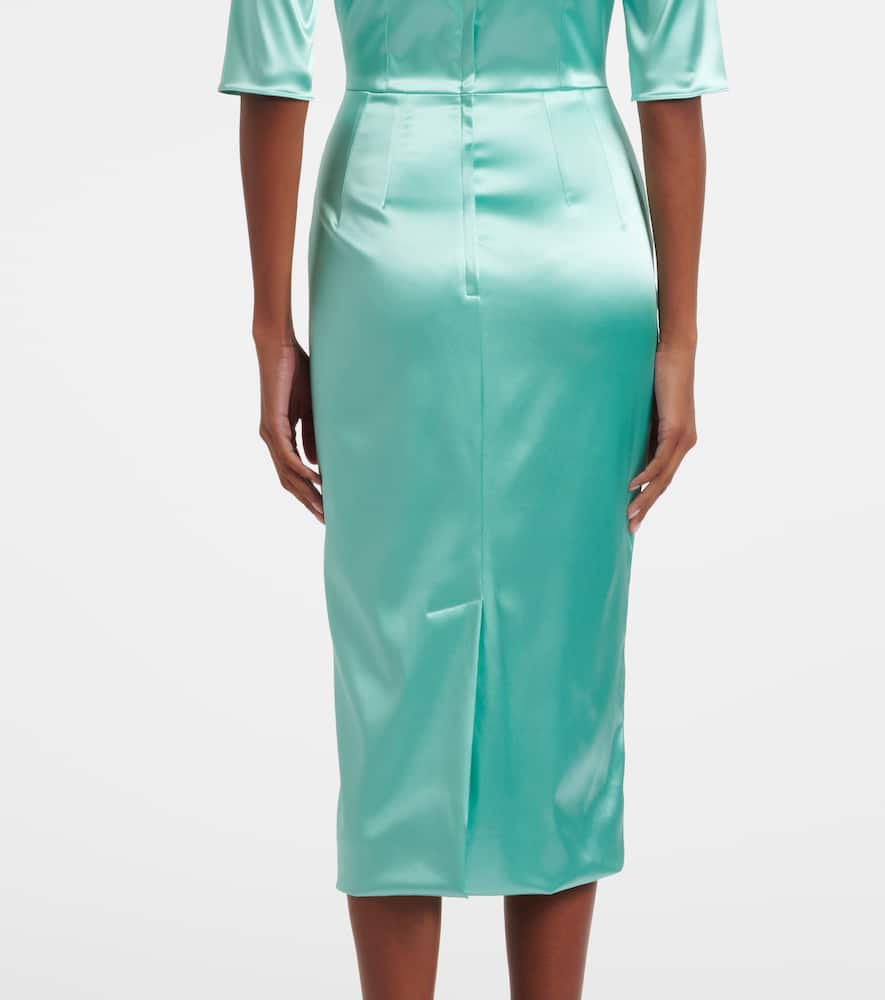 Satin midi dress