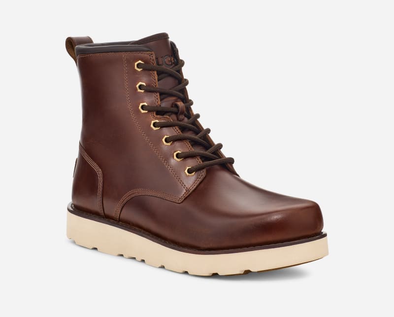 ® Men's Cason Leather Boots in Dark Chestnut