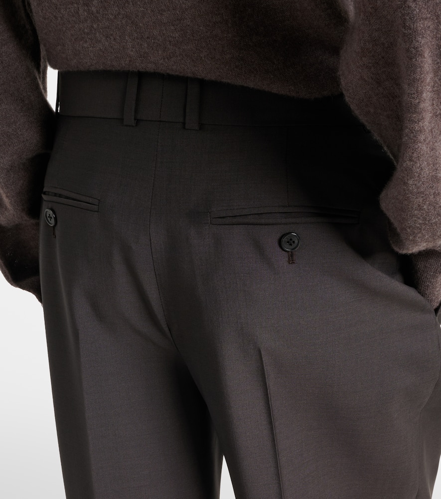 Mikkela high-rise wool and mohair pants