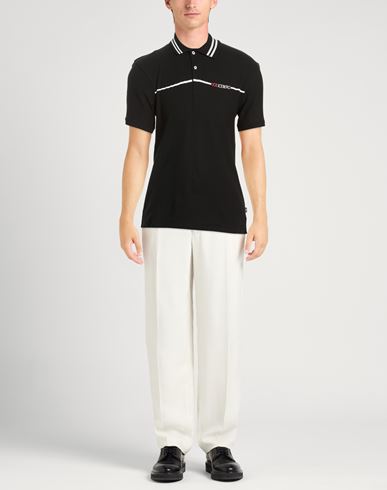 Man Polo shirt Black Size L Cotton