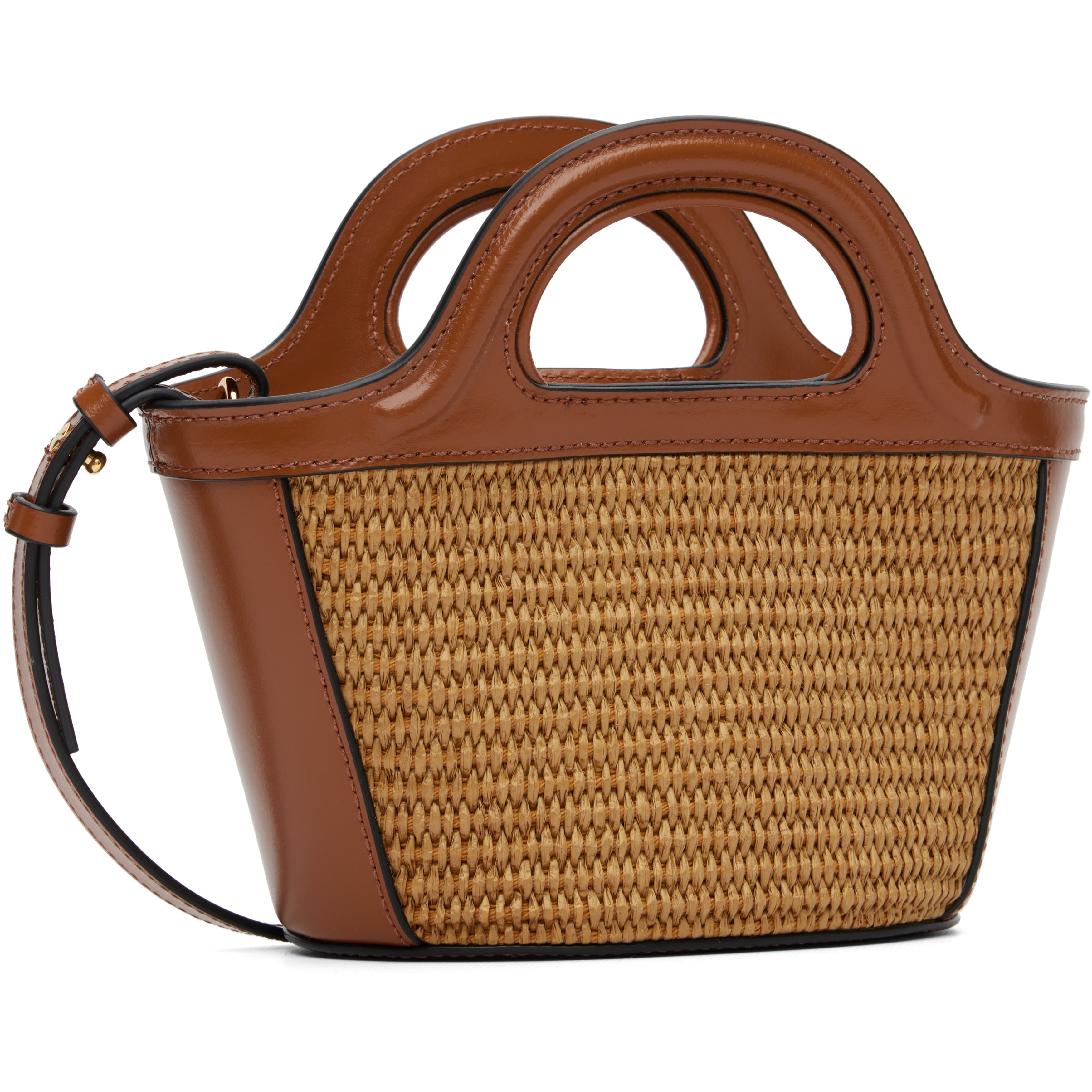 Brown Tropicalia Micro Tote