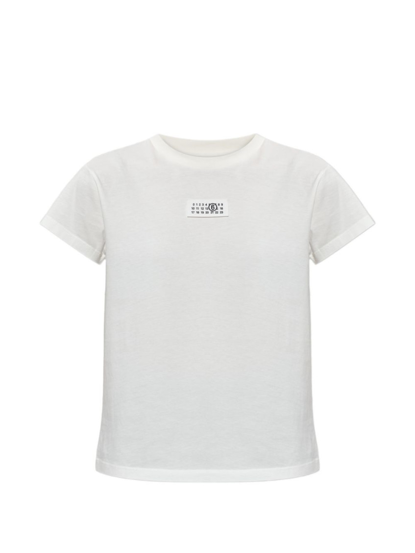 White Logo Crew Neck T-Shirt