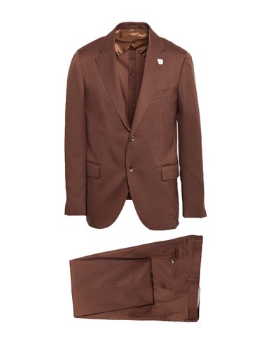 Man Suit Tan Size 40 Wool, Silk