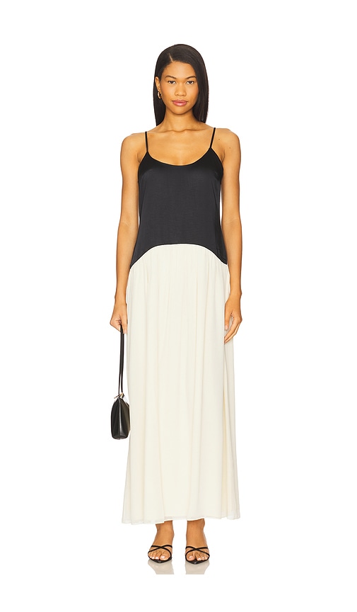 Solid & Striped The Talulla Dress in Noir & Brule - Cream,Black. M also in