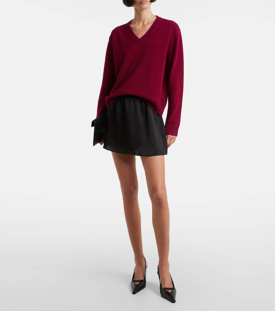 Barb satin miniskirt