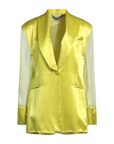 Woman Blazer Yellow Size 4 Viscose, Polyester