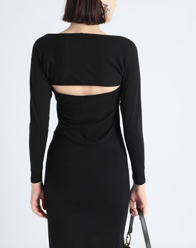 Woman Midi dress Black Size XS Cotton, Elastane