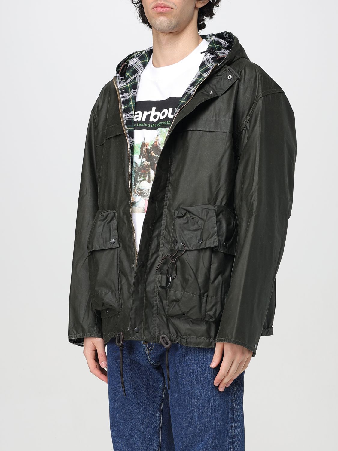 Coat BARBOUR Men color Green