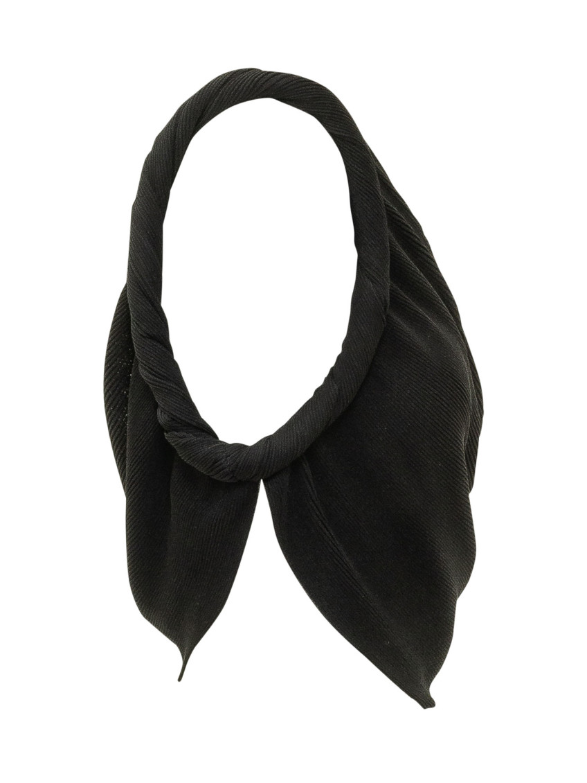 Black Pleated One Shoulder Top