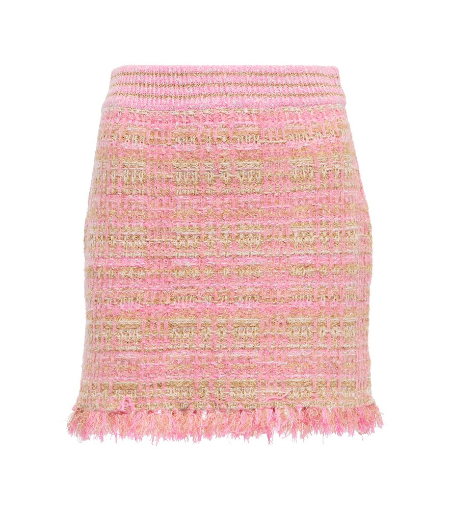 LoveShackFancy Balsam tweed miniskirt