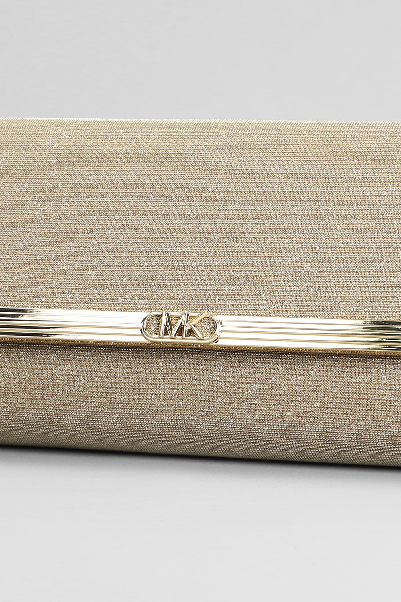 Mona Clutch In Gold Glitter
