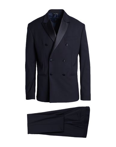 Man Suit Midnight blue Size 42 Polyester, Viscose, Elastane