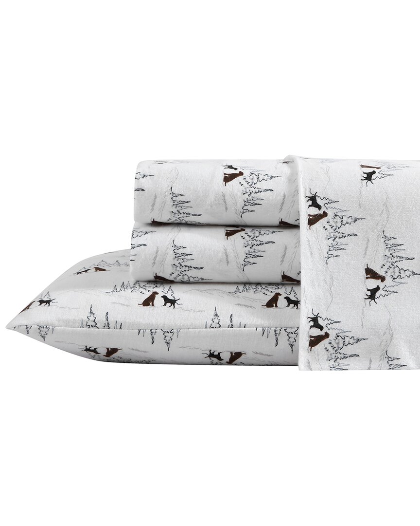 Dog Friends 100% Cotton Flannel Sheet Set