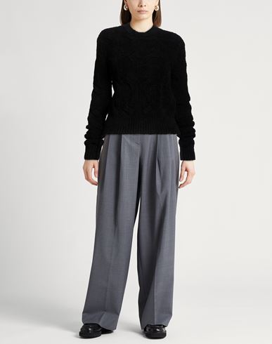Woman Sweater Black Size L Wool, Polyamide