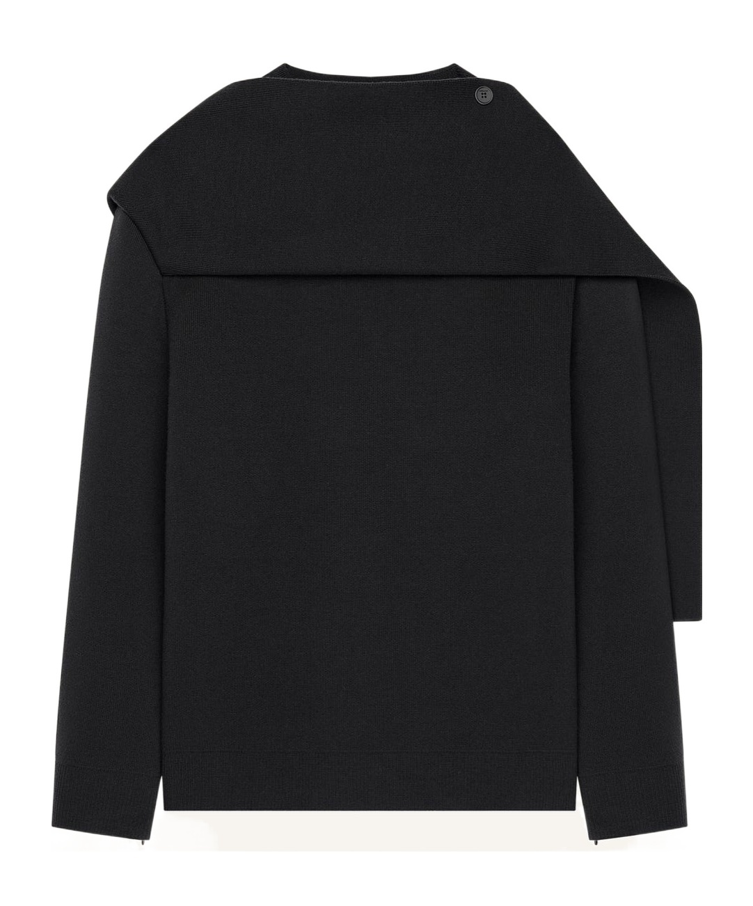 Draped wool sweater