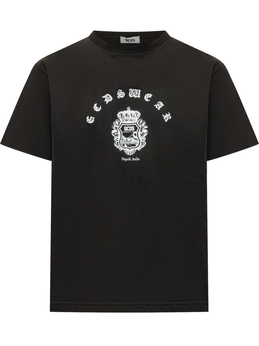 Black Graphic Crew Neck T-Shirt