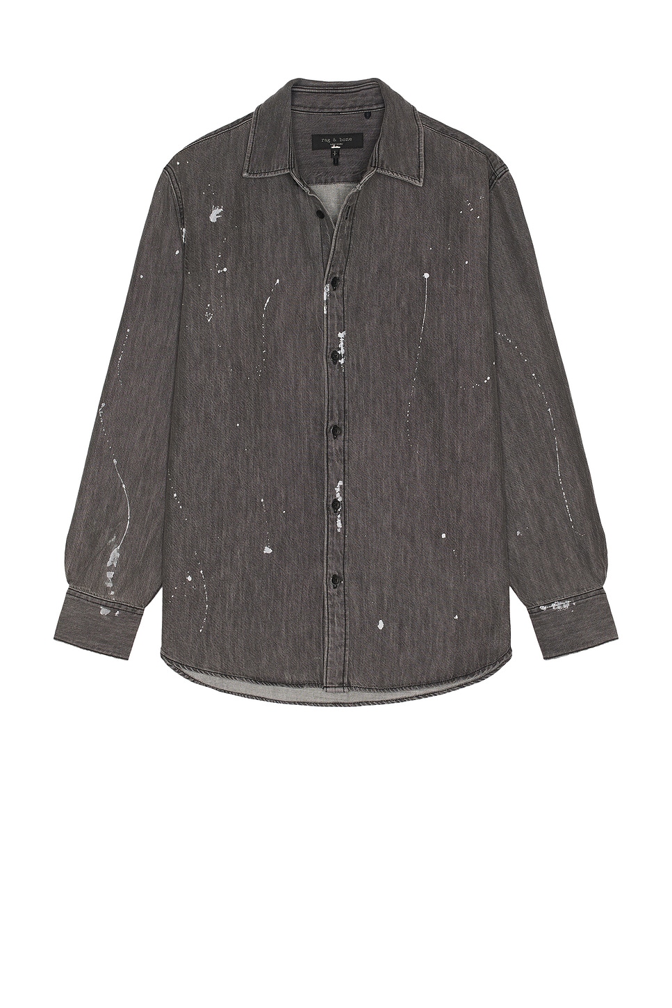 Rag & Bone Denim Matthew Shirt in Panited Charcoal - Charcoal. S also in