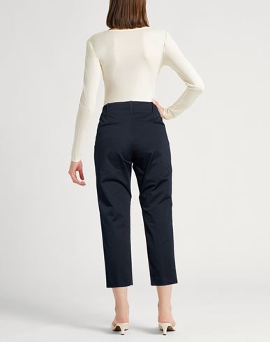 Woman Pants Midnight blue Size 8 Cotton, Elastane