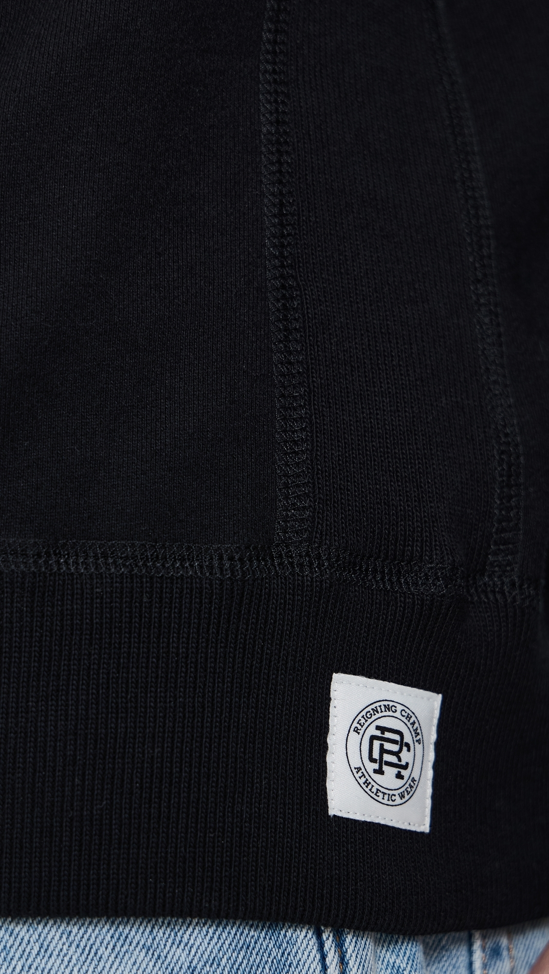 Reigning Champ Mid-Weight Terry Slim Hoodie Black