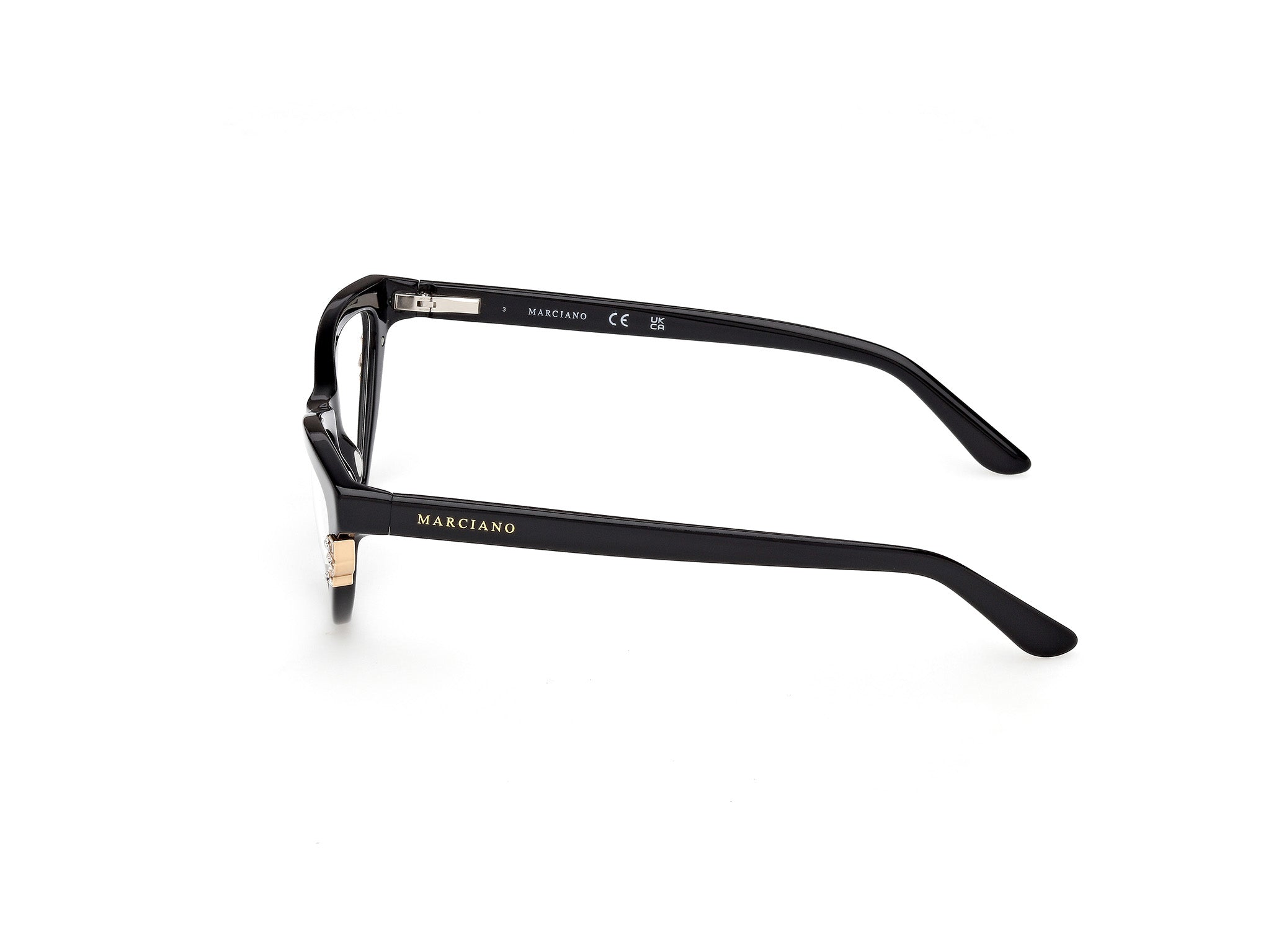 Guess by Marciano Mujer Guess by Marciano GM50047 001 Monturas ópticas Acetato Negro Cat Eye Norma