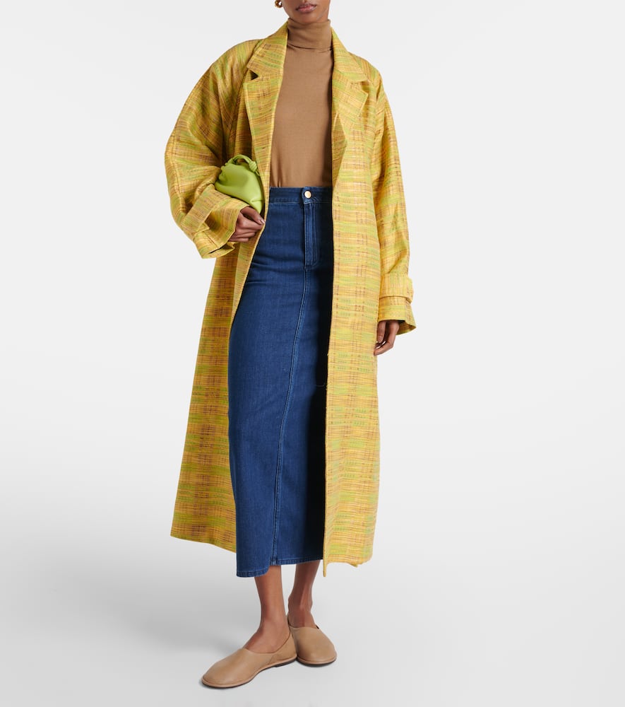 Sera denim midi skirt