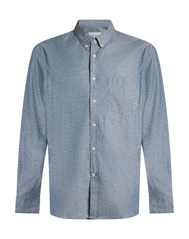 Man Shirt Slate blue Size M Organic cotton